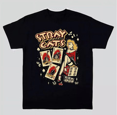 Stray Cats band Vtg BLACK T-shirt Unisex All sizes S to 45Xl XZ1064