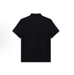 Burberry SS24 Logo Letter Embroidered Short-Sleeved Polo Shirt for Men’S Black