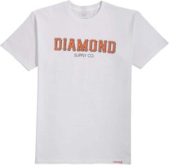 New Diamond Supply Co. SF Diamond Print Logo Men’s Cotton White T Shirt RDAM-570