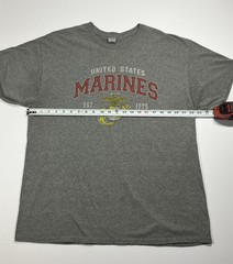 United States Marines USMC Eagle Globe Anchor T‑Shirt Men’s XL Gray Military Tee