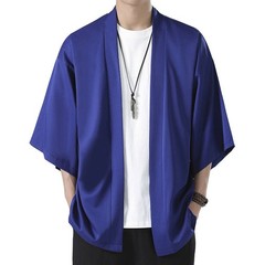 Comfy Fashion Shirt Jacket Yukata 3/4 Sleeve Cardigan Coat Japanese Kimono