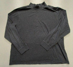LL Bean Carefree Unshrinkable Mockneck Shirt 2XL Gray Warm Casual Outdoor 508112