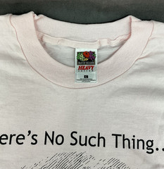 Edward Gorey, There’s No Such Thing … As Too Many Books!, Large T-shirt, Pink