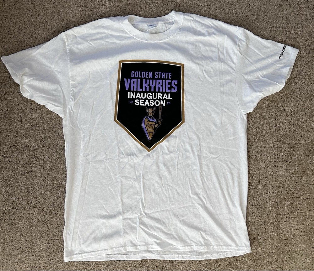 Golden State Valkyries WNBA 2025 T-Shirt ~ XL ~ Jewish Community Night