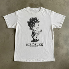 Vintage Bob Dylan Rock Punk Music Graphic Multicolor Short Sleeves T Shirt