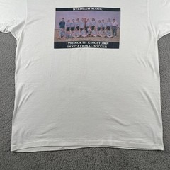 Vtg Hanes XL White T Shirt 1993 North Kingstown Soccer Invitational Made In USA