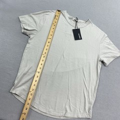 Buck Mason T Shirt Mens Small Bone Curved Hem Tee Pima Cotton S/S