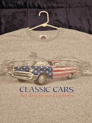 Vintage Classic Cars An American Tradition T Shirt 2XL Alstyle AAA USA Fabric