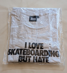 NEW Skate Mental T-shirt Love Hate Skateboard Size XL Ash White Retail $32 NEW