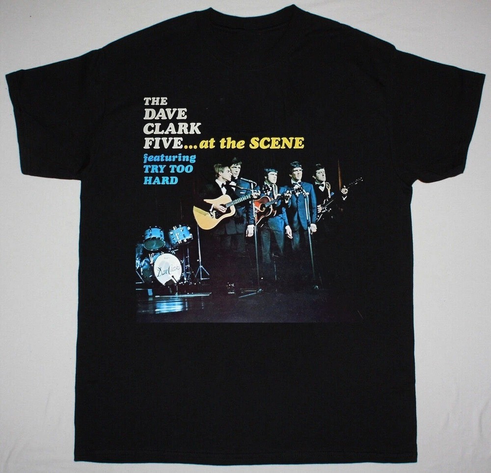 NEW The Dave Clark Five – At The Scene Black All Size Gift Fan T-Shirt BL2036