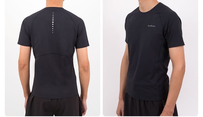 ActMore Men’s Short Sleeve TShirt Very High Level Activewear Performance Stretch