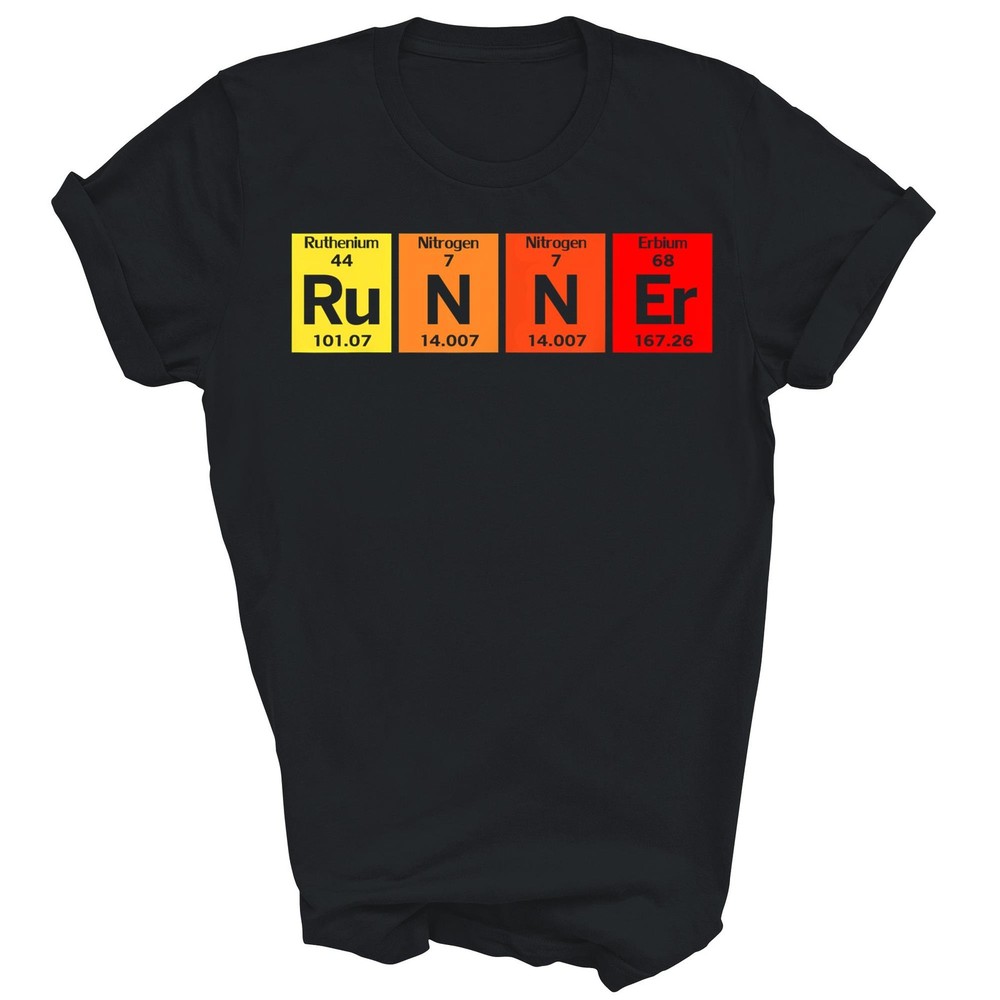 Runners Periodic Table Chemistry Element Runner Unisex Shirt Gift