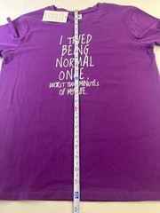 Mimooran “I Tried Being Normal Once” Purple tshirt Size S