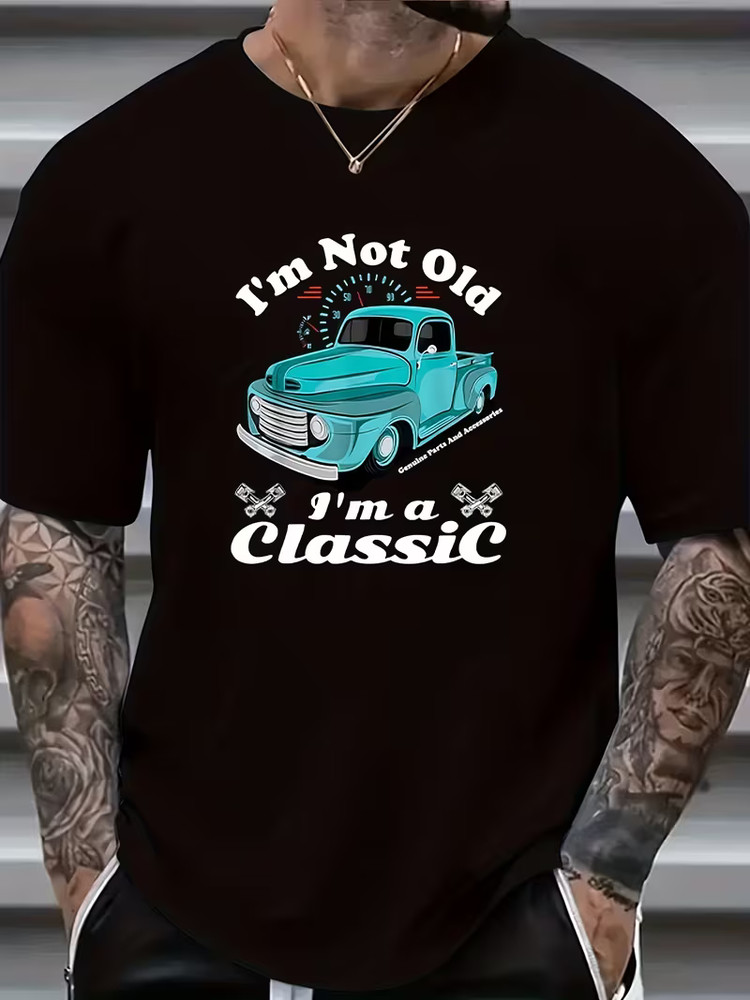 Plus Size Men’s Casual T-Shirt, PLUS SIZE Sourced from