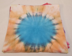 Handmade Tie Dye V‑Neck T‑Shirt Men’s Size M Boho Streetwear Festival Top
