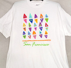 Vintage 1992 San Francisco Mens Shirt Extra Large XL White Luke A Tuke NWOT