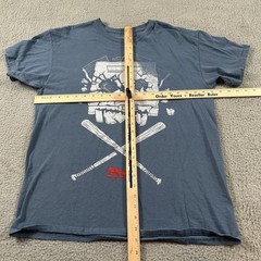 Office Space Shirt Mens Large Blue Lootwear PC Load Letter Graphic Movie Tee