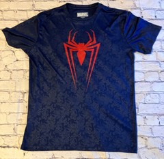  SPIDERMAN OFFICIAL MARVEL SHIRT DARK BLUE WITH RED SPIDER SIZE LARGE
