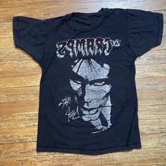 Vintage 80s THE CRAMPS Shirt Fifth Column Goth Surf Punk Rock Small/Medium