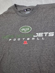 New York Jets Football Men’s XL Long Sleeve T Shirt NFL Team Apparel Gray NEW