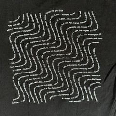 Jamie XX In Waves Tour Shirt 2024/2025 Double Sided Black DJ Tee – Size Small