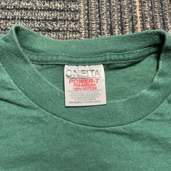 Oneita Power-T Green California Bear Graphic Cotton Men’s Crew Neck T-Shirt M