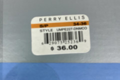 PERRY ELLIS Men’s Crew Neck Tees SZ Small 3-Pk Cotton Blend Stretch Grey Black