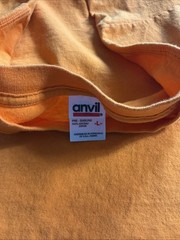 St. Croix T-Shirt VTG Fits Adult SZ Large Orange Sailboat Ocean Cotton Tee