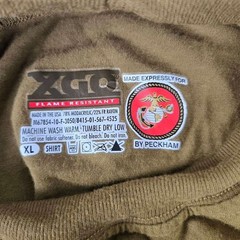 USMC FROG Flame Resistant Long Sleeve Shirt Brown XL Base Layer Peckham XGO U.S.
