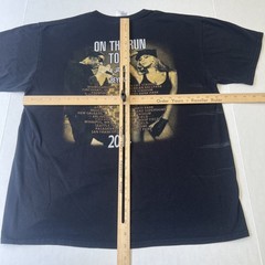Jay Z & Beyoncé On The Run 2014 Tour Concert Shirt Adult Large Black Vintage