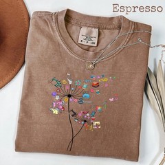Cute Sewing Dandelion Flowers Shirt, Quilting Quilter T-Shirt Tee