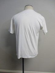 Adidas Shirt Mens Large White Blue Spell Out Logo Fresh Never Fades Athletic AOP
