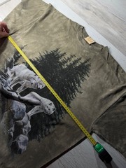 The Mountain White Wolves T-Shirt XXL Tie Dye Wolf Nature Graphic USA Made