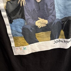 Jujutsu Kaisen Short Sleeve Black Anime polaroid Tee Shirt Size Large NWT