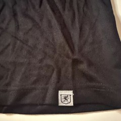 Stacy Adams Shirt Mens Medium Black Rayon Blend Ribbed Modern Lightweight