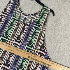 VTG Lightning Bolt Brand Tank Top Large Fish & Totems Pastel Multi