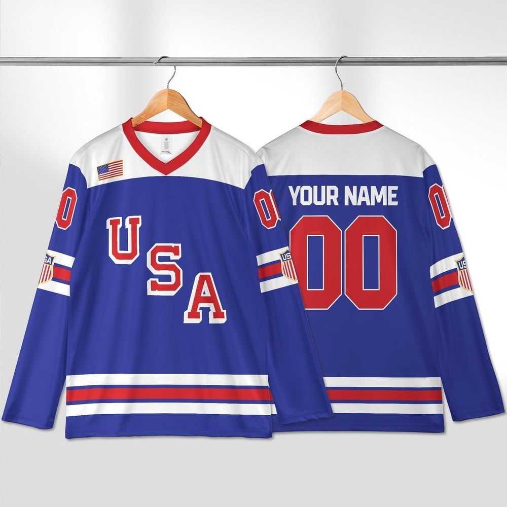 NEW! Custom 2026 USA Hockey AOP Gift, Personalization USA Hockey For Fans