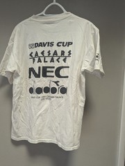 Vintage 1995 Davis Cup NEC Caesars Palace Las Vegas Diadora T Shirt USA XL
