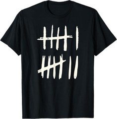 Funny Six Seven 67 Meme Tally Marks 6 7 Numbers T-Shirt
