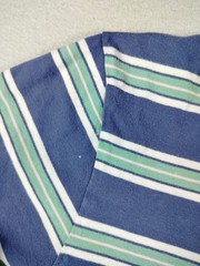 Polo Ralph Lauren Shirt Mens Medium Blue Striped Classic Fit Logo Tee Preppy