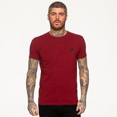 Enzo Mens T Shirt Slim Fit Muscle Fit Stretch Tee Gym Crew Neck Short Sleeve Top