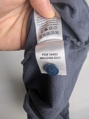 Faherty Henley Shirt Mens Size Large Sunwashed Short Sleeve Organic Cotton Blue