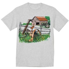 Farm Scene T-shirt Harvest Season Farm Farmer Farming Gifts T-shirts Mens