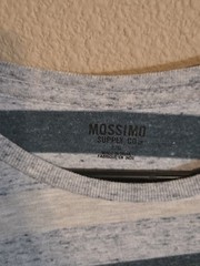 Mossimo Supply Co. Men’s L Regular Striped Crew Neck Short Sleeve T-Shirt Blue