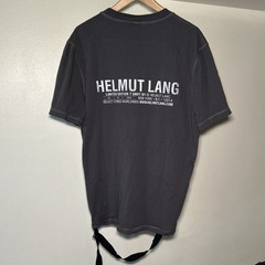 Helmut Lang Meatpacking Crewneck T Shirt Gray Large NYC Designer Tee