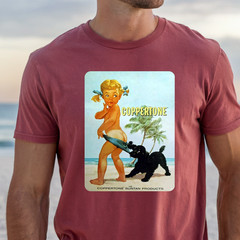 Coppertone Girl Dog T-Shirt | Vintage Beach Advertisement Tee, Vintage Beach Tee