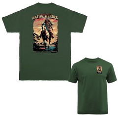 Native American Warrior Spirit of Heroes Western Heritage T-shirt