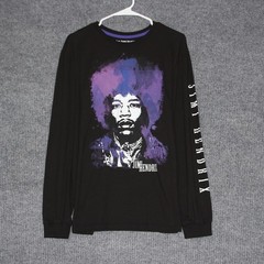 Karl Ferris Collection Jimi Hendrix Graphic Long Sleeve T Shirt Men Black