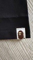 A Bathing Ape BAPE Men’s Black Graphic Logo Print Crew Neck T-Shirt Size M