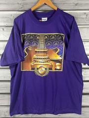 Rock and Roll Hall of Fame Shirt Mens XL Purple Graphic Guitar Museum Vtg T Tee